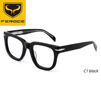 Kacamata Optik Wanita FEROCE China Fashion Trendy Acetate Pola Solid Desain Baru Model 1498