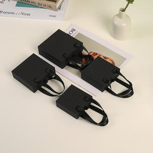 Mini cajón portátil con logotipo personalizado para almacenamiento de joyas, papel Kraft para anillo, pendientes, collar, pulsera, juegos con asa - Product Image 3