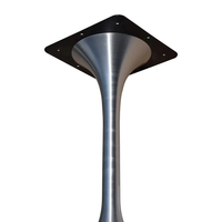 Base de table à manger tulipe en fonte d'aluminium de haute qualité Pieds de table trompette Ensemble d'extérieur