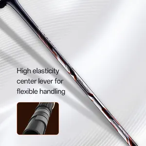 Professional 4U Attack Badminton Racket With PU Grip And All Carbon Design Gang Jia