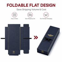 Boîte d'emballage de perruque personnalisée de luxe, magnétique, pliable, écologique, recyclable, avec logo, ruban gaufré, papier rigide noir mat pour cheveux