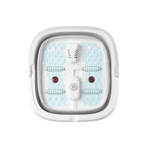 Cubo de remojo portátil fácil electrónico infrarrojo plegable de nuevo diseño, bañera de agua portátil, baño de Spa para pies con calefacción