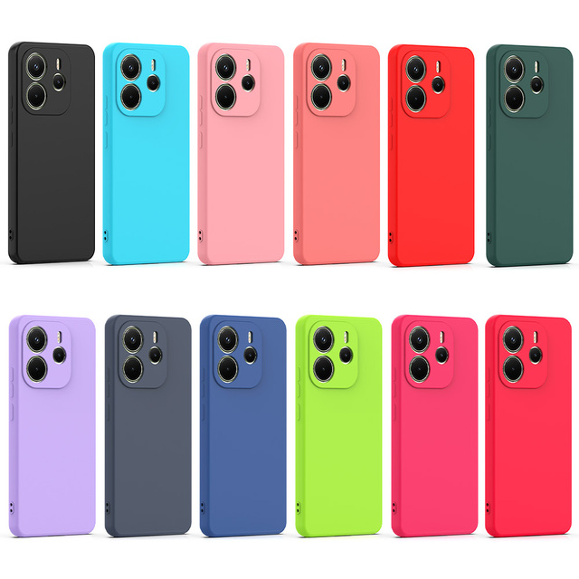 New Design Luxury Matte TPU+Silicone Anti-Fingerprint Shockproof Oil Painting Design Phone Case for Redmi Note 14 14s Pro Pro+
