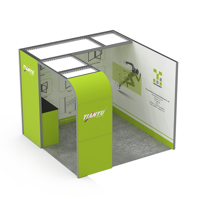 TIANYU 10x20 Shell Scheme Modular Store Booths Jewelry Trade Show Easy Assembly Exhibition Booth Display Stand