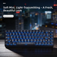 [PC White-Top Foggy Keycaps] Cross-border Bestsellertranslucent Mechanical Keyboard Keycaps English Japanese Russian Korean