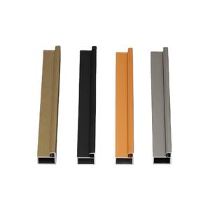 20 Perfiles Minimalistas para Armario, Puerta Corredera de Vidrio, Material para Marco de Ventana, Aluminio Anodizado Negro, Diseño Desmontable - Product Image 1