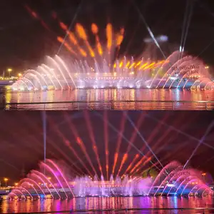 Water Fountains For Music Saudi Arabia Large Pool Music Dancing Fountain Set For Luxury Musical Water Fountain