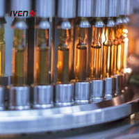 Ligne de production d'étiquetage d'étanchéité de remplissage d'ampoules en verre et plastique de 5 à 50ml