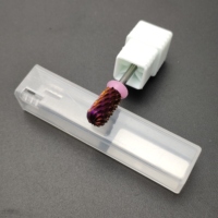 Broca de Carburo de Tungsteno Profesional de 6.6mm 3XC 4XC, Broca Cónica Grande con Punta Redonda, Brocas de Doble Cara para Taladro Eléctrico de Uñas