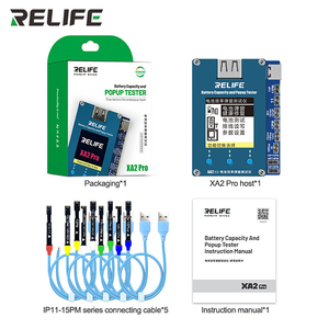 Relife XA2 <span class=keywords><strong>Pro</strong></span> pop-up TESTER สำหรับ iPhone 11 12 <span class=keywords><strong>13</strong></span> 14 15 <span class=keywords><strong>PRO</strong></span> MAX 100% <span class=keywords><strong>แบ</strong></span><span class=keywords><strong>ต</strong></span>เตอรี่สภาพใหม่ประสิทธิภาพ<span class=keywords><strong>แบ</strong></span><span class=keywords><strong>ต</strong></span>เตอรี่220V - Product Image 6