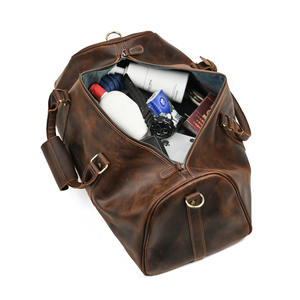Bolsa <span class=keywords><strong>de</strong></span> lona <span class=keywords><strong>de</strong></span> moda Unisex <span class=keywords><strong>de</strong></span> gran capacidad <span class=keywords><strong>de</strong></span> cuero genuino impermeable para exteriores con cierre <span class=keywords><strong>de</strong></span> cremallera para viajes, camping y uso <span class=keywords><strong>de</strong></span> <span class=keywords><strong>fin</strong></span> <span class=keywords><strong>de</strong></span> <span class=keywords><strong>semana</strong></span> - Product Image 3