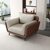 Canapé modulaire de luxe moderne à trois places en tissu avec accoudoirs, idéal pour les bureaux de direction, les hôtels et les salons.