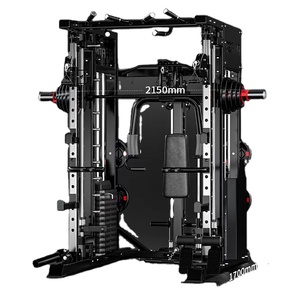 Meilleures ventes : Ensemble de gym fonctionnel à domicile avec rack à squats et machine Smith multifonction de bonne qualité - Product Image 1