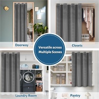 Rideaux aveuglants de porte en velours doux au toucher à texture luxueuse pour animaux de compagnie pour la maison