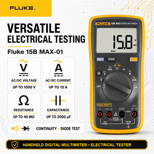เครื่องทดสอบไฟฟ้า 15B MAX-01 IP40 1000V (0.5% + 3 หลัก) ความแม่นยำ รับประกัน 1 ปี - Product Image 3