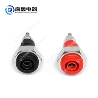 4mm banane femelle prise Jack connecteur sécurité Protection reliure post écrou borniers vis douille 5 connecteur accessoires