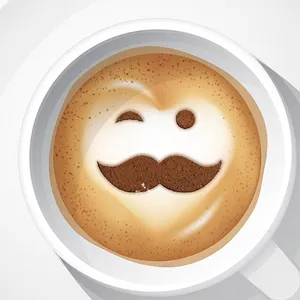Benutzer definierte runde Wink Gesichtsform weiße Acryl Kaffee Schablone für Latte Art