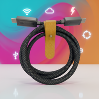 Nuevo Cable USB Tipo-C YP-050 al por Mayor a Bajo Precio 2026, Cable de Carga Rápida de Silicona Negra Trenzada de 1 m para Teléfonos Android y Computadoras