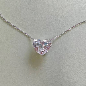 Collana di Lusso con Ciondolo in Oro Massiccio 18K e Moissanite Taglio a Cuore Grado <span class=keywords><strong>D</strong></span> - Product Image 2