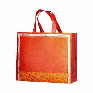 Sac de shopping personnalisé pour vêtements pour femmes, film pailleté aluminisé, non tissé, sans solvant, composite, recyclable à chaud, supermarché - Product Image 2