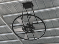 Ventilateur de circulation à panneaux haute performance pour hangar, avec moteur BLDC à entraînement direct, pour le refroidissement des porcheries