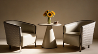 Fauteuil individuel d'hôtellerie, chaise d'appoint rembourrée pour hall d'accueil d'hôtel
