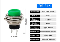 DS-212 tombol tekan sementara 16mm Mati-(hidup)