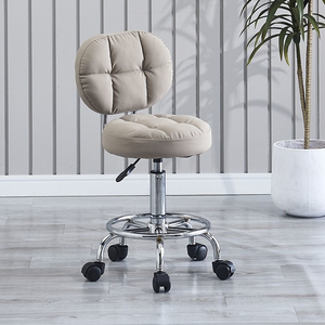 Beauty chair with sliding wheels <b>bar</b> counter chair beauty salon chair large work <b>stool</b> height-<b>adjustable</b> rotating chair - Product Image 2
