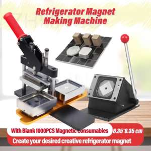 Fabrikant Groothandel 80*53Mm Handgeperste Koelkast Foto Magneet Maken Machine - Product Image 2