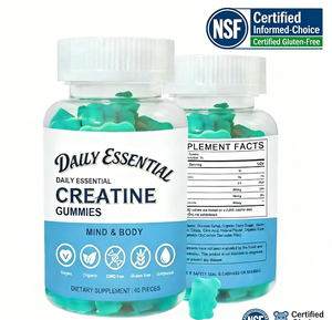Gummies de créatine monohydrate <span class=keywords><strong>sans</strong></span> sucre 5000mg – Pré-entraînement, énergie, croissance musculaire, soutien des performances – Complément alimentaire – 60 unités - Product Image 4