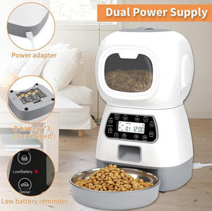 Comedero Automático Inteligente para Mascotas con WiFi, Programable, <span class=keywords><strong>de</strong></span> 3.5L, Control <span class=keywords><strong>de</strong></span> Porciones, Fácil <span class=keywords><strong>de</strong></span> Limpiar, <span class=keywords><strong>de</strong></span> Acero Inoxidable y Plástico, para Viajes y Dueños Ocupados - Product Image 3