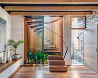 Escaliers en colimaçon en bois modernes Échelle d'escalier en colimaçon en métal personnalisée pour escalier utilisé intérieur extérieur