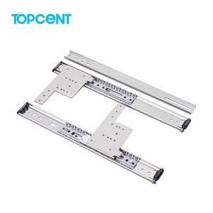 Système de <span class=keywords><strong>porte</strong></span> <span class=keywords><strong>coulissante</strong></span> de <span class=keywords><strong>placard</strong></span> Topcent en gros, rail coulissant à roulement à billes de 35 mm, levier de tiroir de meuble, glissières de <span class=keywords><strong>porte</strong></span> <span class=keywords><strong>coulissante</strong></span> - Product Image 2