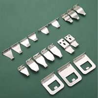 Accessoires pour portes et fenêtres coulissantes, finition zinc brossé, type RV droit/gauche