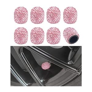 Bouchons de valve incrustés de diamants 15x13mm, bouchons de pneus universels pour voiture avec strass pour la mise à niveau et la personnalisation - Product Image 5