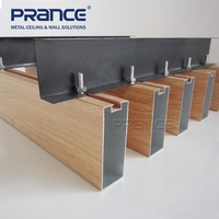 Faux plafond suspendu en aluminium linéaire à lamelles