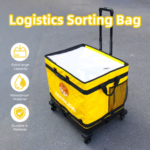 Sac de <span class=keywords><strong>livraison</strong></span> pliable pour le dernier kilomètre avec roues détachables, sac de tri de colis à roulettes grande capacité pour la logistique <span class=keywords><strong>express</strong></span> - Product Image 2