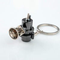 Accessoires de réglage de voiture Porte-clés en forme de valve d'avion Porte-clés mousqueton personnalisé Soupape de décharge Turbo Métal Alliage de zinc 40*40mm