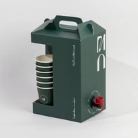 Boîte à café thermique à emporter avec poche intégrée pour tasse, distributeur de liquide anti-fuite avec valve de distribution