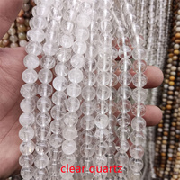 Perles de pierres précieuses en cristal semi-fini de matériaux divers en gros 8/10mm perles rondes en vrac pour bracelet