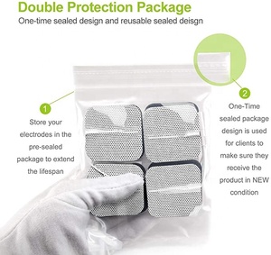QD Bantalan Unit Puluhan Tempelan Elektroda dengan Kinerja Stik Sendiri Yang Ditingkatkan dan Desain Non-iritasi untuk Elektroterapi - Product Image 2