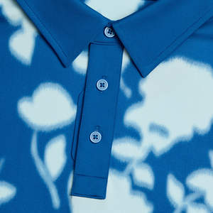 Sublimación impresa de lujo para hombre Polo de Golf que absorbe la humedad Poliéster Spandex Camisas de Hombre Polo Camisas de Golf Logotipo personalizado - Product Image 5