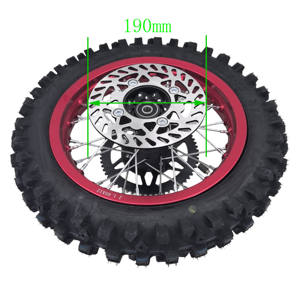 <span class=keywords><strong>Roue</strong></span> avant 1.60-<span class=keywords><strong>14</strong></span> avec pneu 60/100-<span class=keywords><strong>14</strong></span> et jantes arrière 1.85-12 pouces avec pneu tout-terrain 80/100-12 moyeu en aluminium noir - Product Image 5