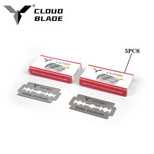 Pabrik CLOUD Grosir Pisau Cukur Baja Tahan Karat Kustom, Pisau Cukur Barber Dua Sisi, Pisau Tajam untuk Mencukur - Product Image 4