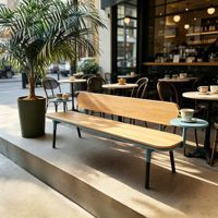 Table d'appoint ronde double anti-corrosion pour extérieur, idéale pour cour, balcon, parc, café, maison d'hôtes, mobilier de loisirs