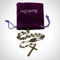 Nouveau collier chapelet catholique avec perles en pierre naturelle cordon noué croisé alliage de zinc plaqué argent Antique pour cadeau de prière unisexe