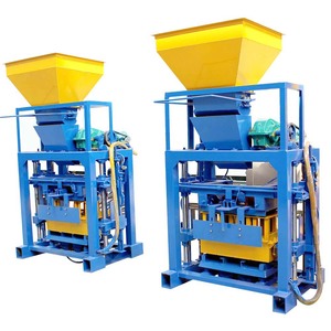 Fuda Qt40-1manual Máy Móc Bê Tông Hallow Khối Và Gạch Làm Máy Rỗng Gạch 4 Cái/Khuôn Pcs/8H 3-4 Công Nhân 1400Kg 40S - Product Image 2