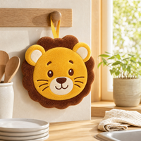 Serviette en peluche personnalisée de luxe, douce et durable, en forme de lion, de haute qualité, fabriquée par un fabricant de jouets en peluche sur mesure