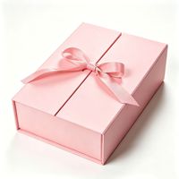 Boîtes pliantes personnalisées en carton avec couvercle à rabat, boîtes magnétiques pour vêtements, boîtes cadeaux avec ruban, boîtes en papier pliantes pour petites expéditions