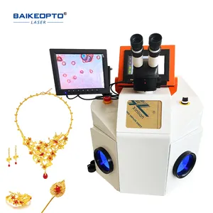 Platinum Aluminum Stainless Steel Gold Brass Jewelry Portable Desktop Yag 200w Laser CCD Welding Machine for Metal